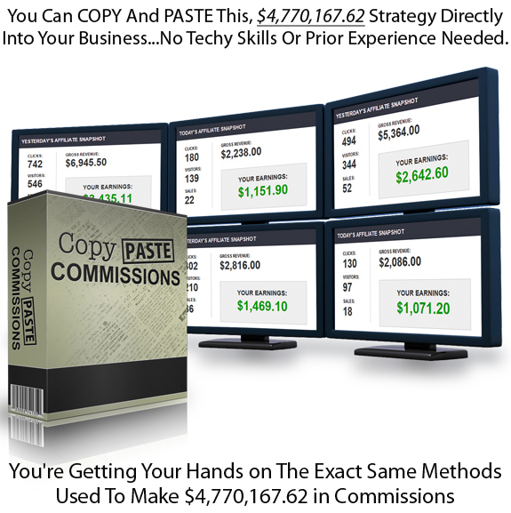 Copy Paste Commissions INSTANT DOWNLOAD FULL Video & PDF