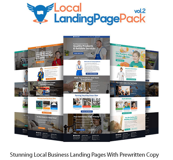Local Landing Page Pack Vol.2 Extended Instant Download By Dawn Vu